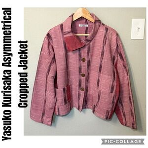Yasuko Kurisaka Asymmetrical Cropped Jacket